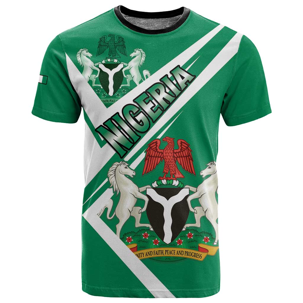 Nigeria Coat Of Arms Sporty Style T shirt LT15
