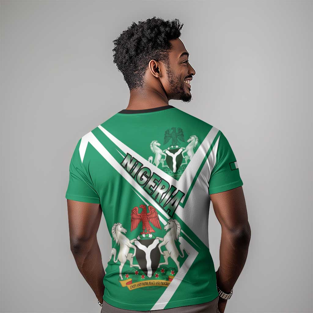 Nigeria Coat Of Arms Sporty Style T shirt LT15