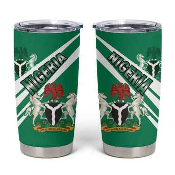 Nigeria Coat Of Arms Sporty Style Tumbler Cup LT15