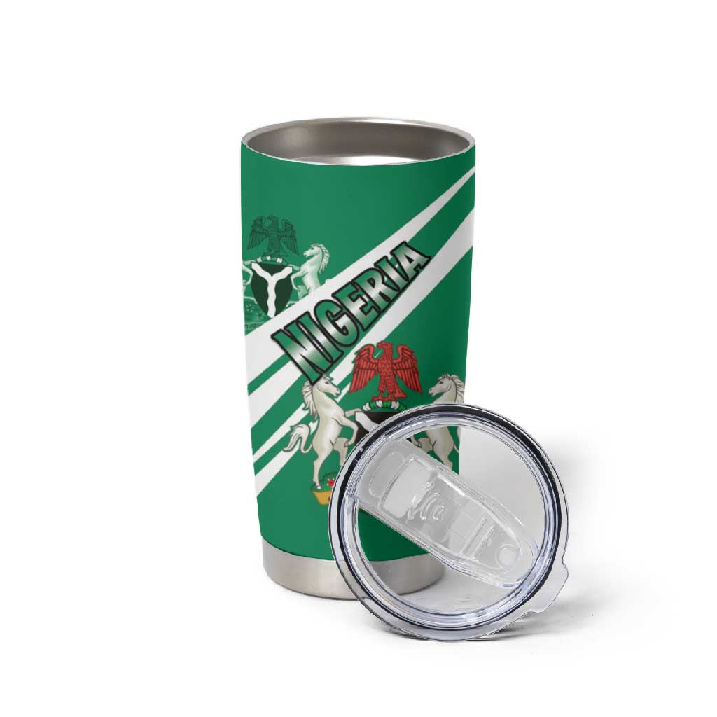 Nigeria Coat Of Arms Sporty Style Tumbler Cup LT15