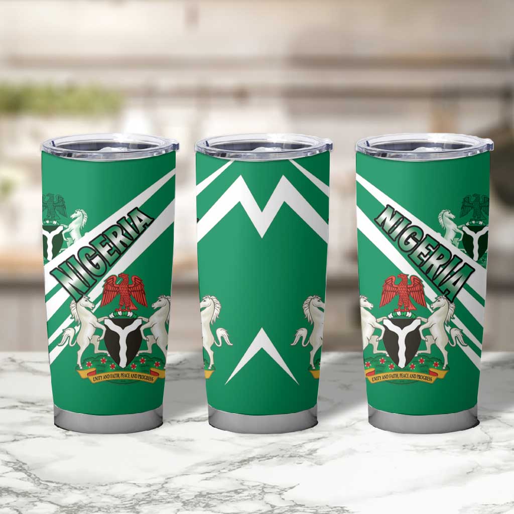 Nigeria Coat Of Arms Sporty Style Tumbler Cup LT15