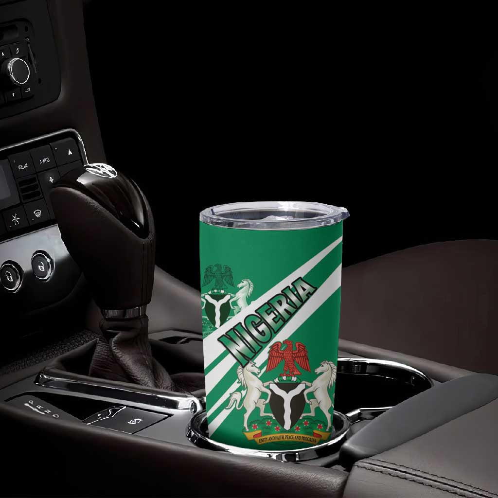 Nigeria Coat Of Arms Sporty Style Tumbler Cup LT15