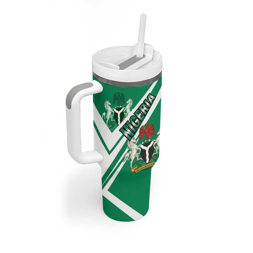 Nigeria Coat Of Arms Sporty Style Tumbler With Handle LT15