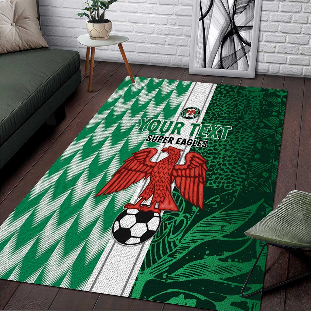 Custom Nigeria Football Area Rug Go Champions LT15