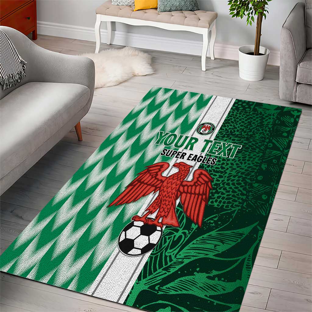 Custom Nigeria Football Area Rug Go Champions LT15