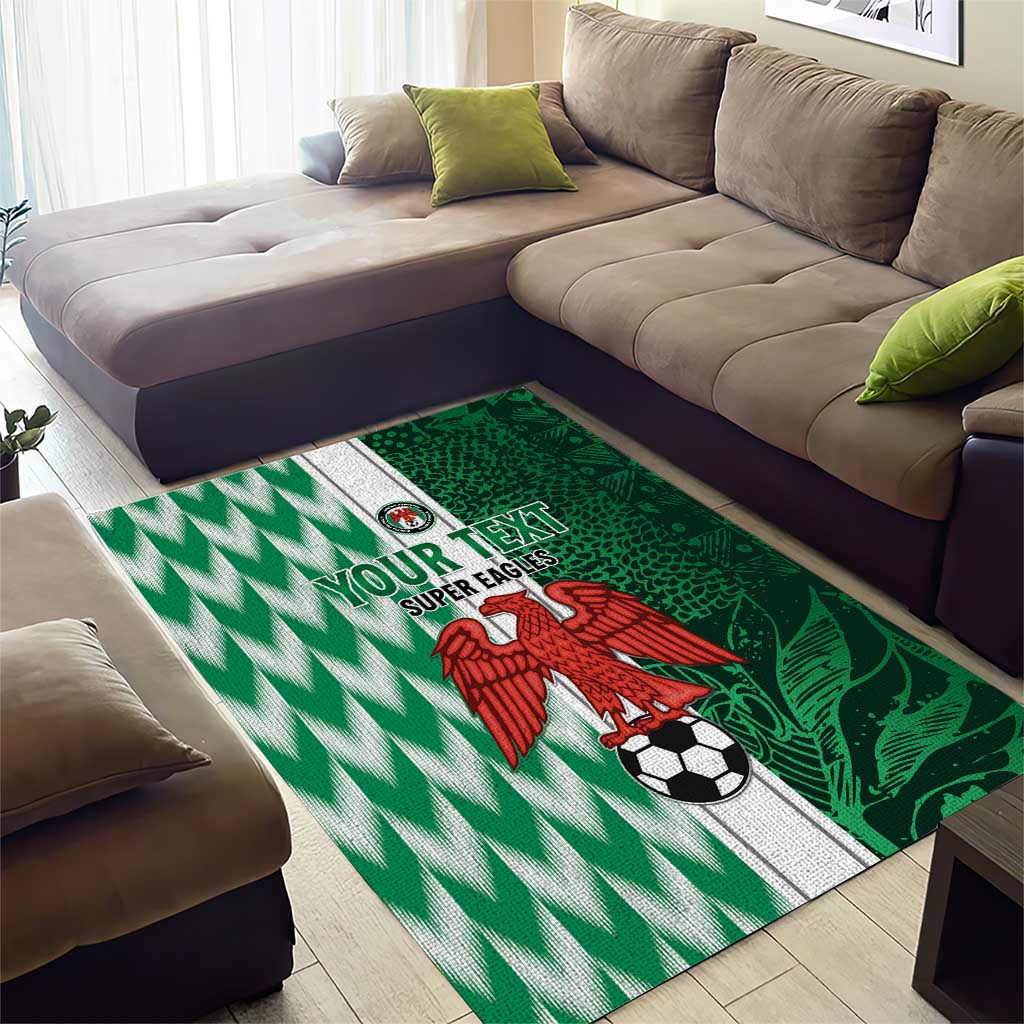 Custom Nigeria Football Area Rug Go Champions LT15