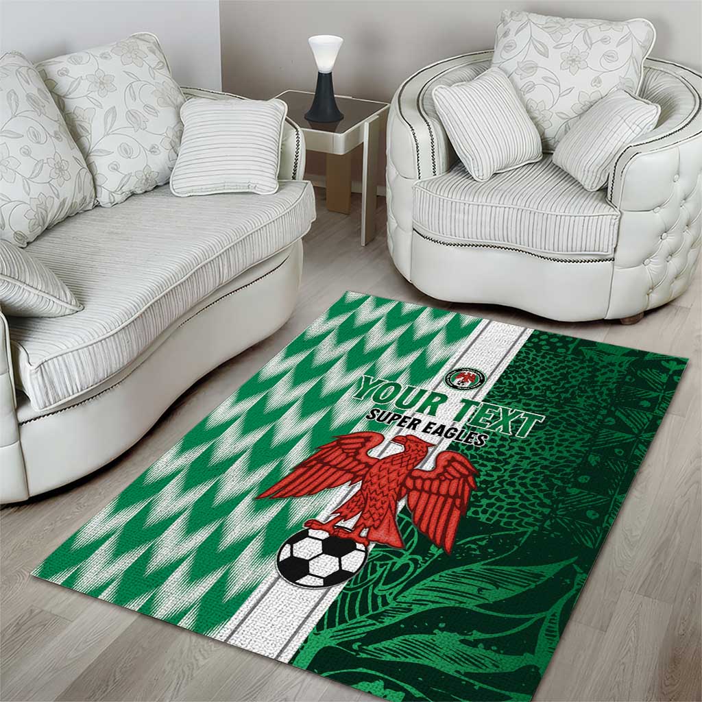 Custom Nigeria Football Area Rug Go Champions LT15