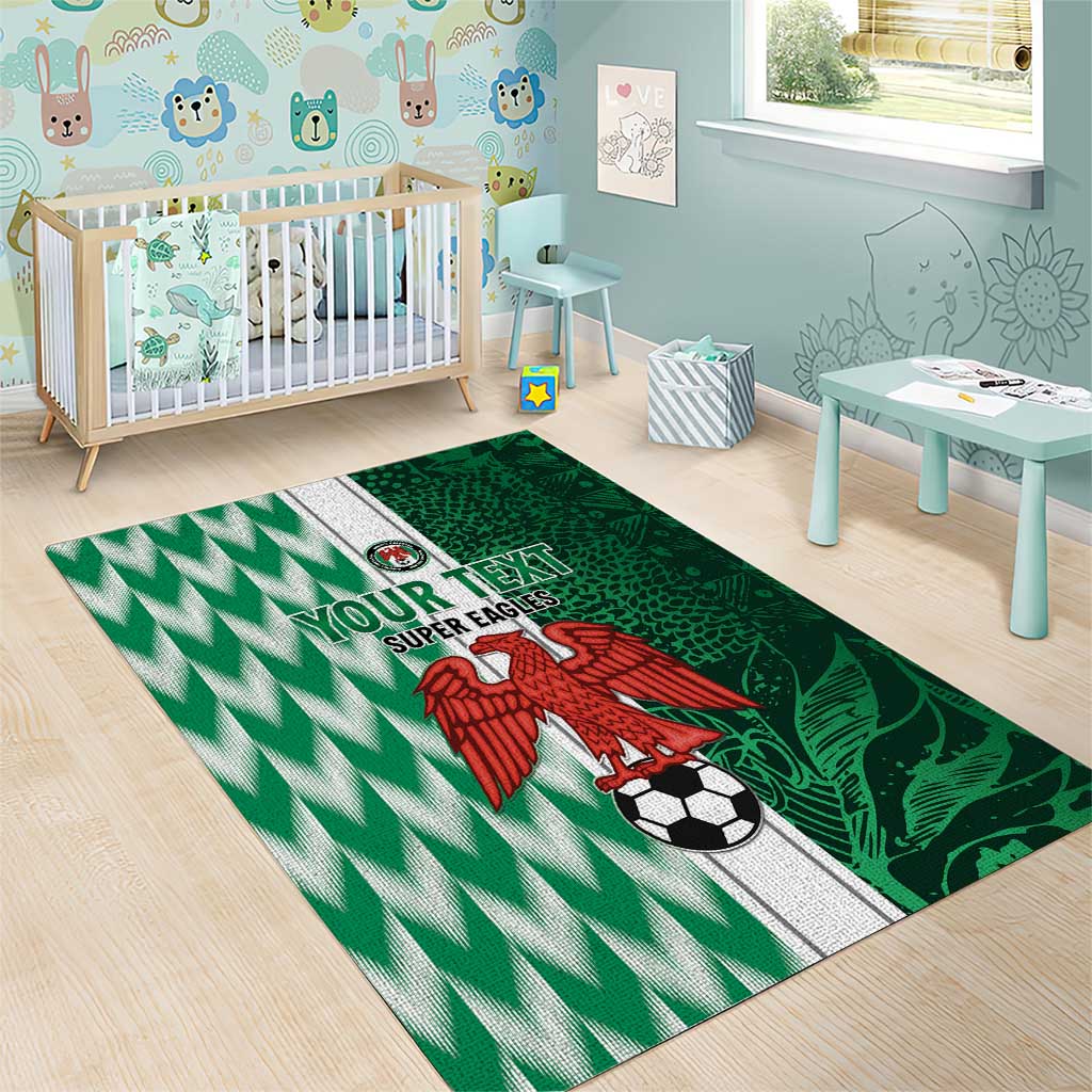 Custom Nigeria Football Area Rug Go Champions LT15