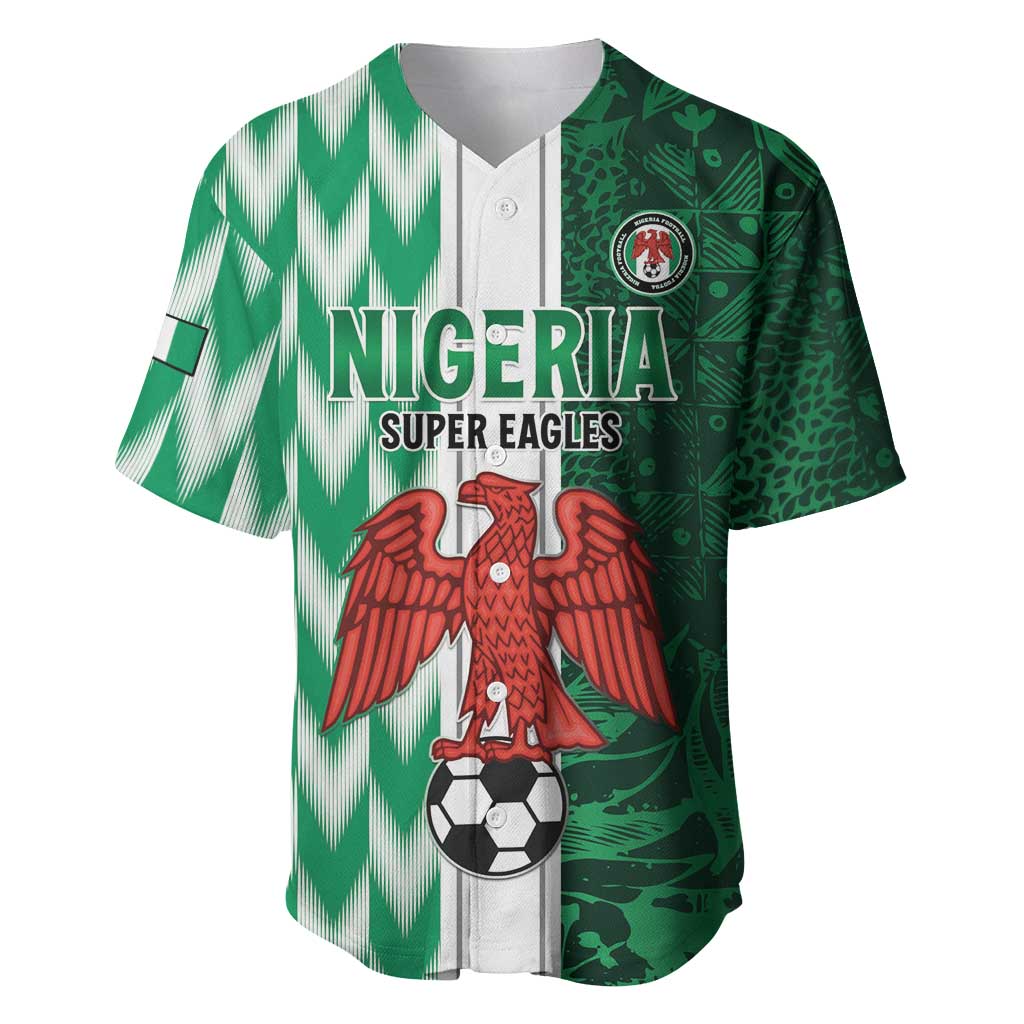 Custom Nigeria Football Baseball Jersey Go Champions LT15