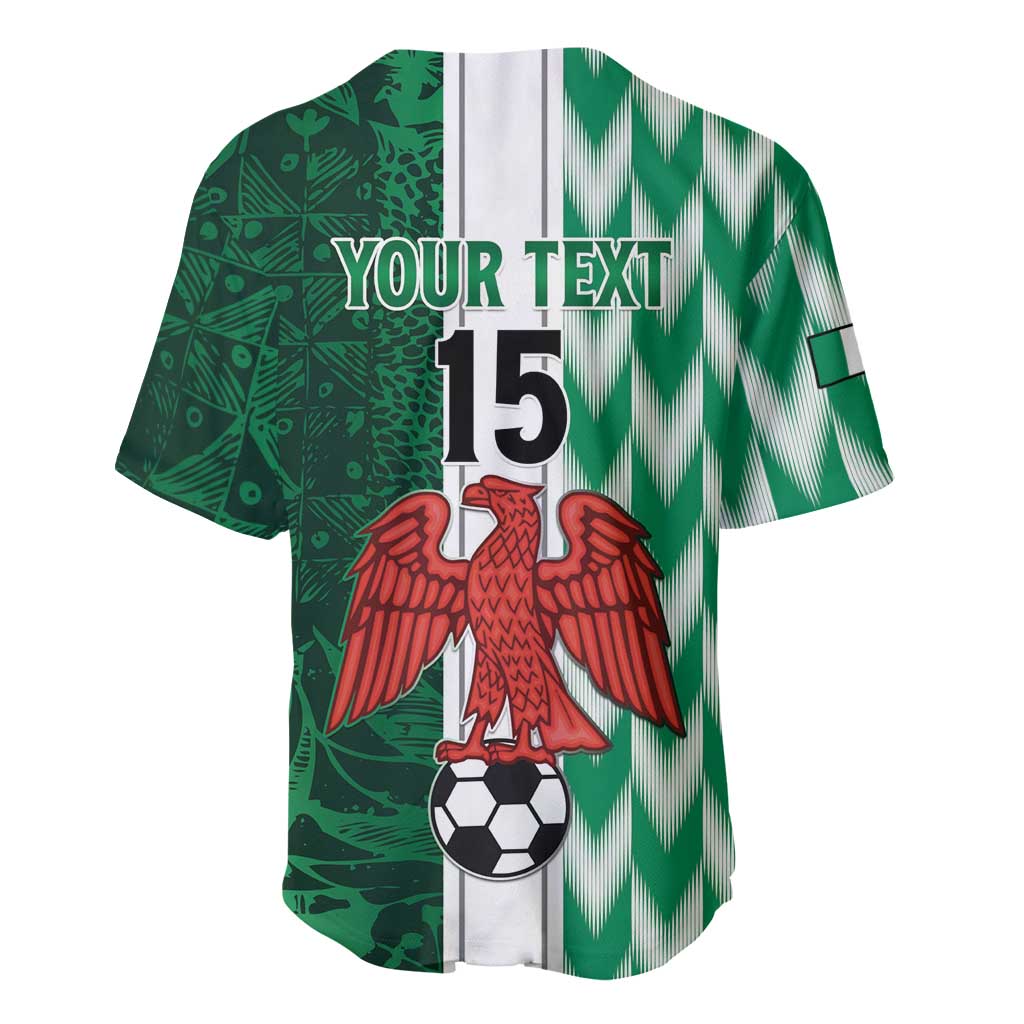 Custom Nigeria Football Baseball Jersey Go Champions LT15