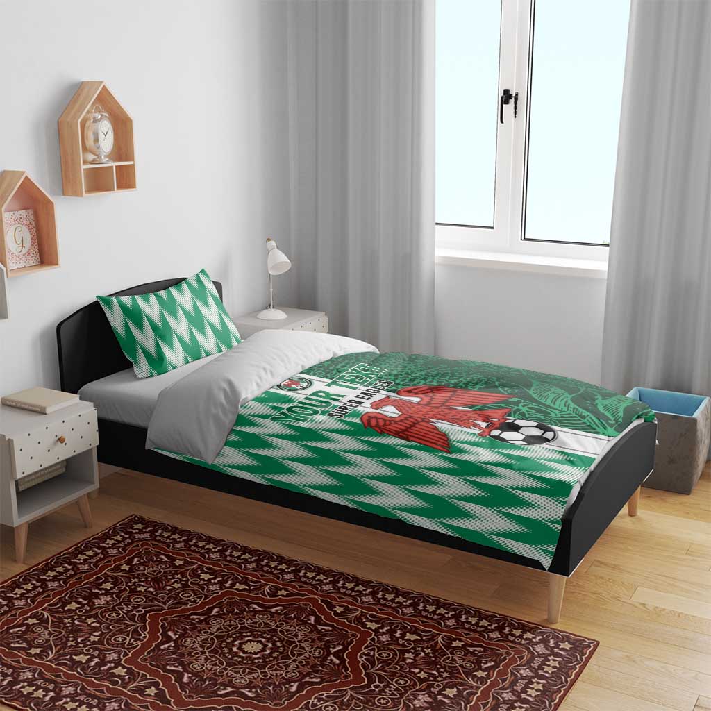 Custom Nigeria Football Bedding Set Go Champions LT15