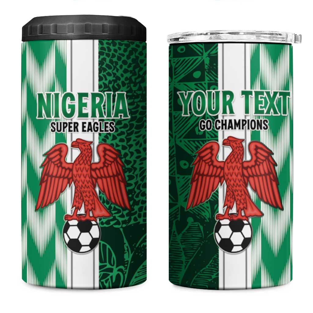 Custom Nigeria Football 4 in 1 Can Cooler Tumbler Go Champions LT15
