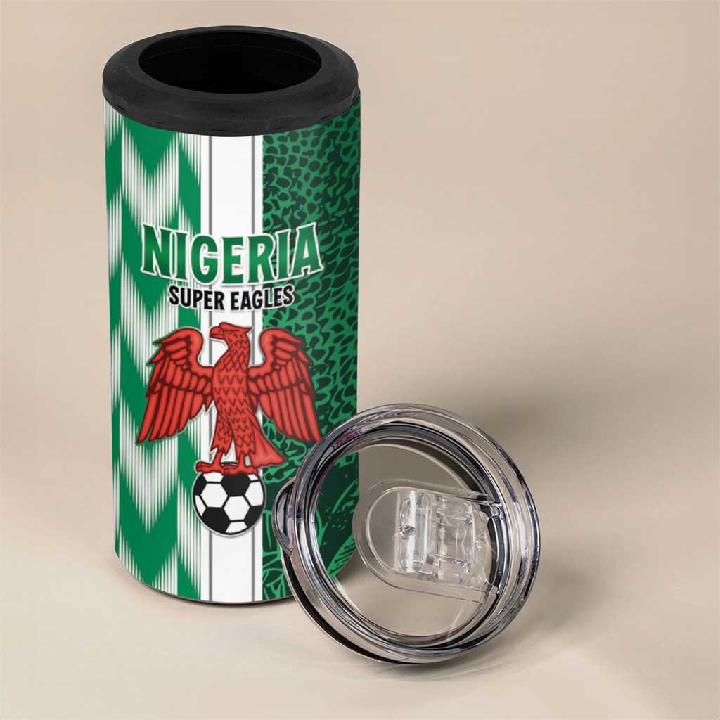 Custom Nigeria Football 4 in 1 Can Cooler Tumbler Go Champions LT15