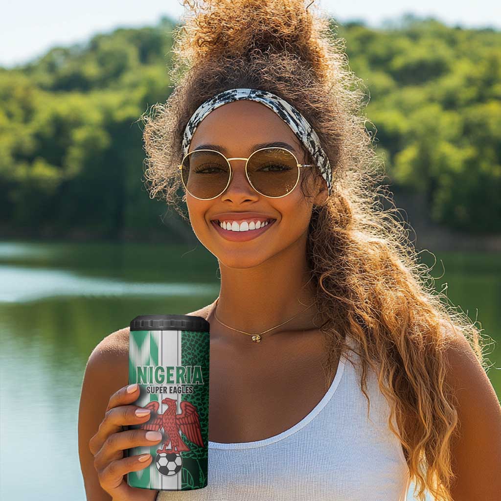 Custom Nigeria Football 4 in 1 Can Cooler Tumbler Go Champions LT15