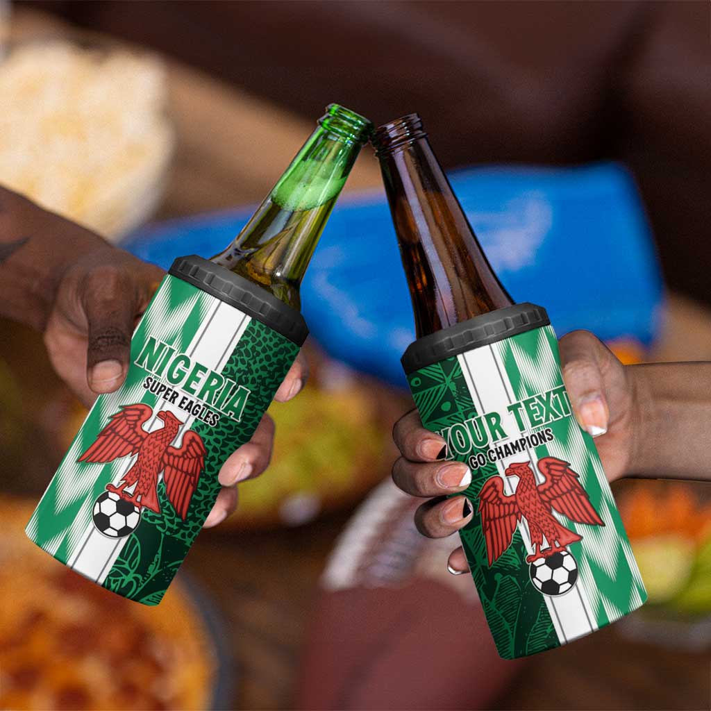 Custom Nigeria Football 4 in 1 Can Cooler Tumbler Go Champions LT15