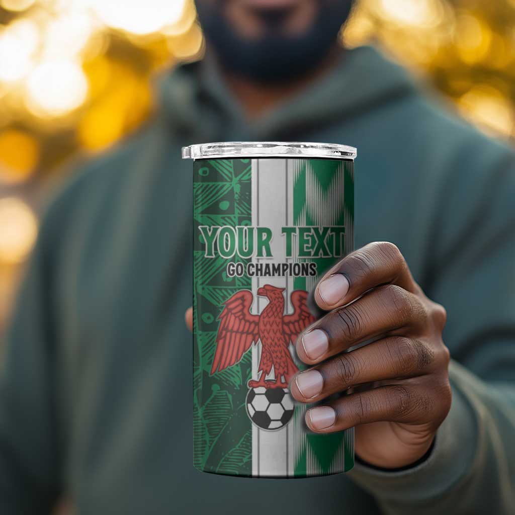 Custom Nigeria Football 4 in 1 Can Cooler Tumbler Go Champions LT15
