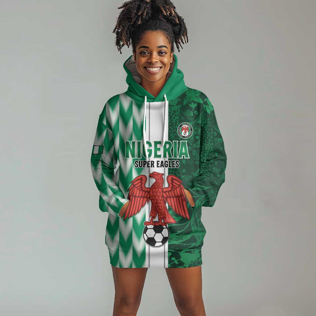 Custom Nigeria Football Hoodie Dress Go Champions LT15