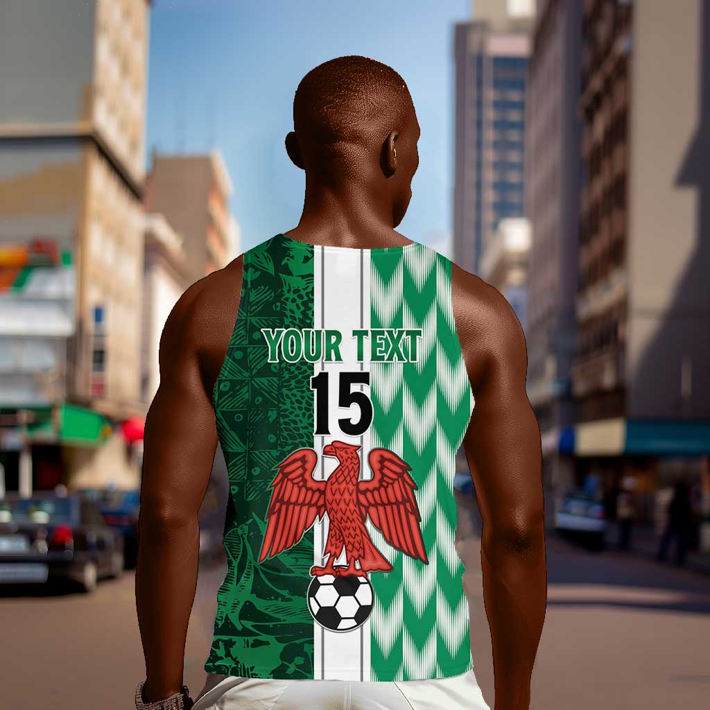 Custom Nigeria Football Men Tank Top Go Champions LT15