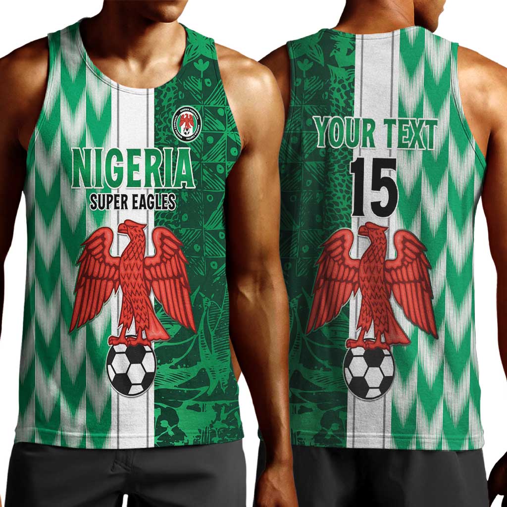 Custom Nigeria Football Men Tank Top Go Champions LT15