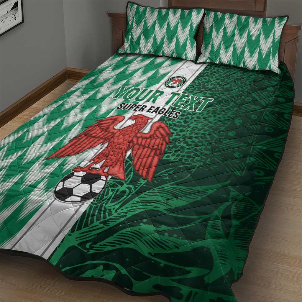 Custom Nigeria Football Quilt Bed Set Go Champions LT15
