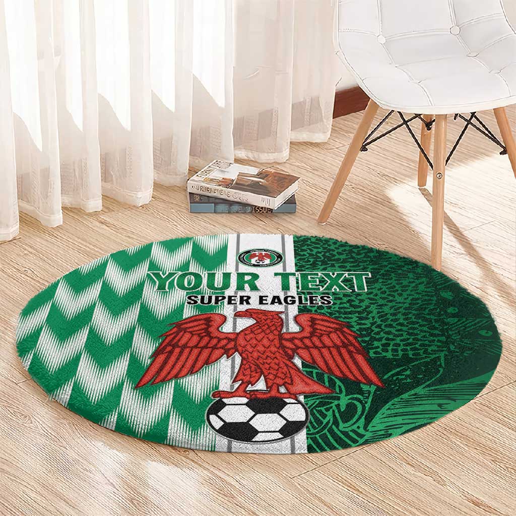 Custom Nigeria Football Round Carpet Go Champions LT15
