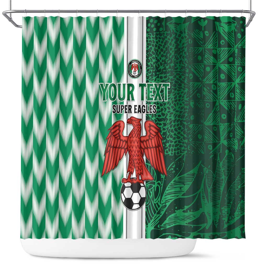 Custom Nigeria Football Shower Curtain Come On Super Eagles LT15