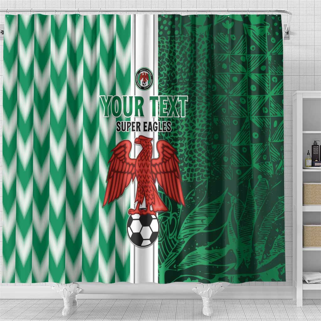 Custom Nigeria Football Shower Curtain Come On Super Eagles LT15