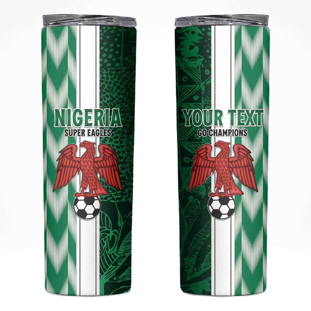 Custom Nigeria Football Skinny Tumbler Go Champions LT15