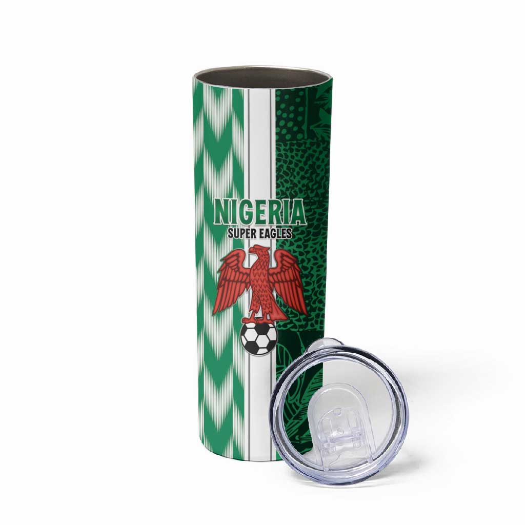 Custom Nigeria Football Skinny Tumbler Go Champions LT15