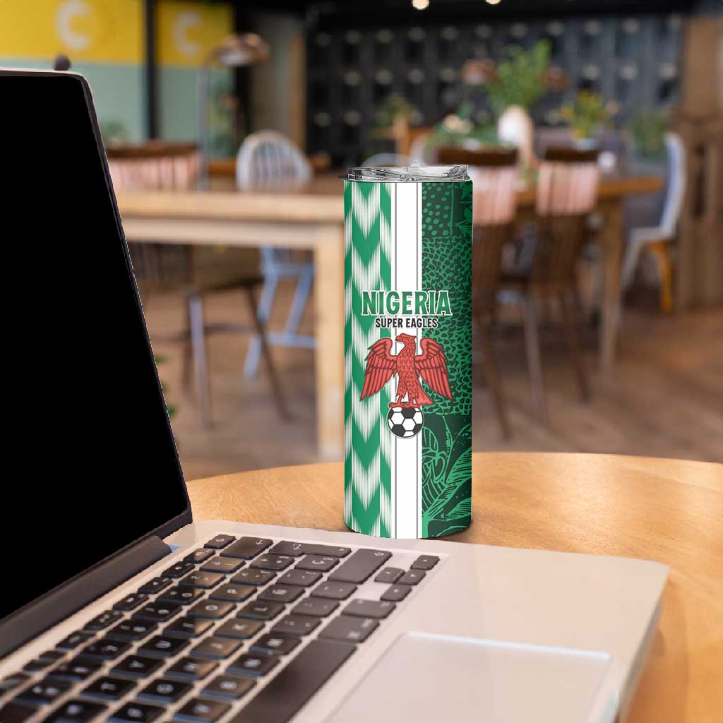Custom Nigeria Football Skinny Tumbler Go Champions LT15