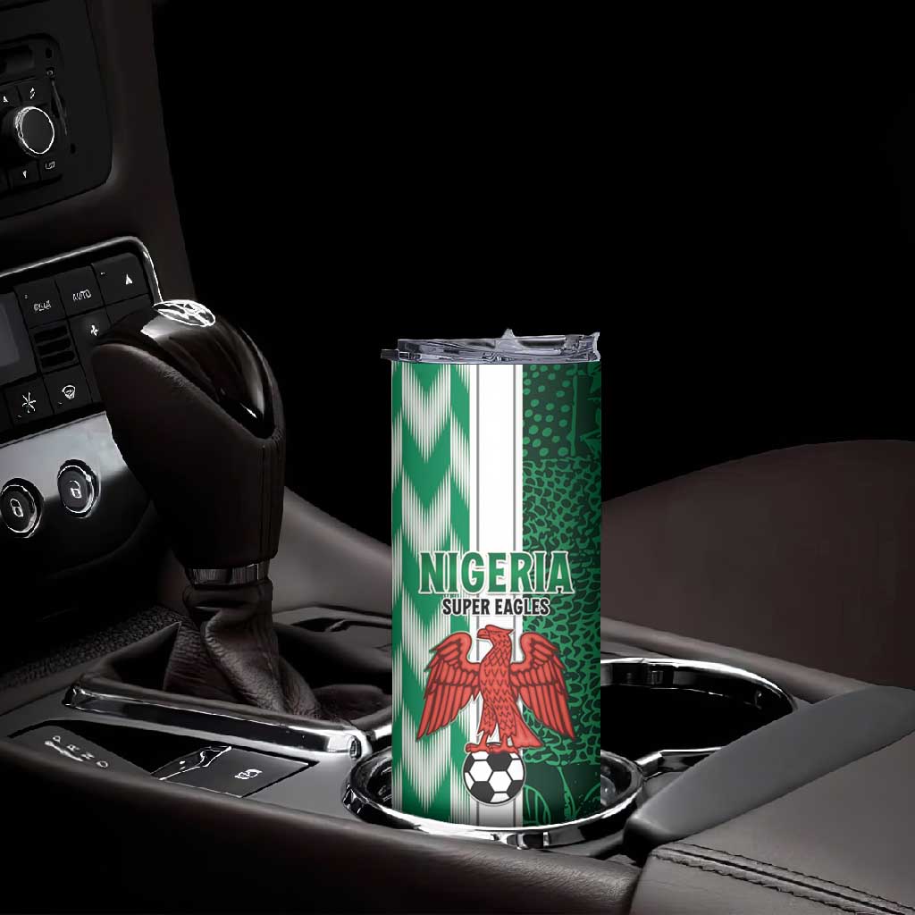 Custom Nigeria Football Skinny Tumbler Go Champions LT15