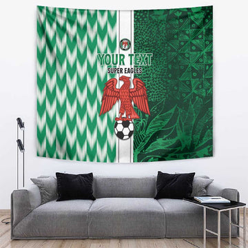 Custom Nigeria Football Tapestry Go Champions LT15