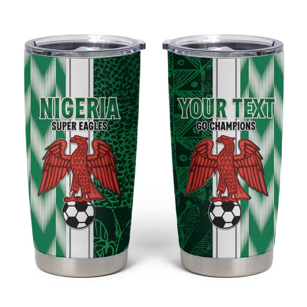 Custom Nigeria Football Tumbler Cup Go Champions LT15