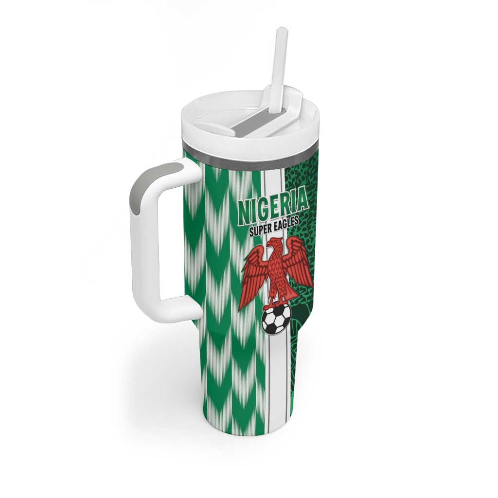 Custom Nigeria Football Tumbler With Handle Go Champions LT15