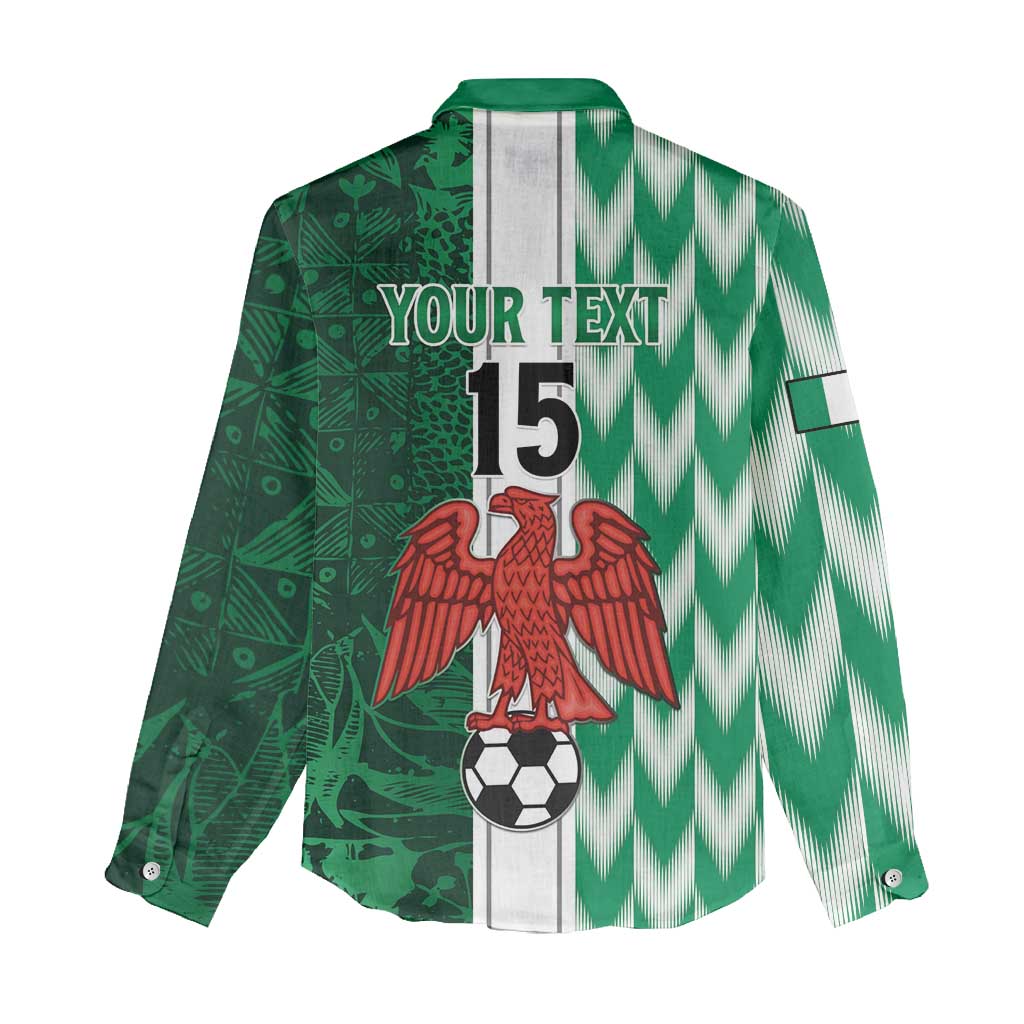 Custom Nigeria Football Women Casual Shirt Go Champions LT15
