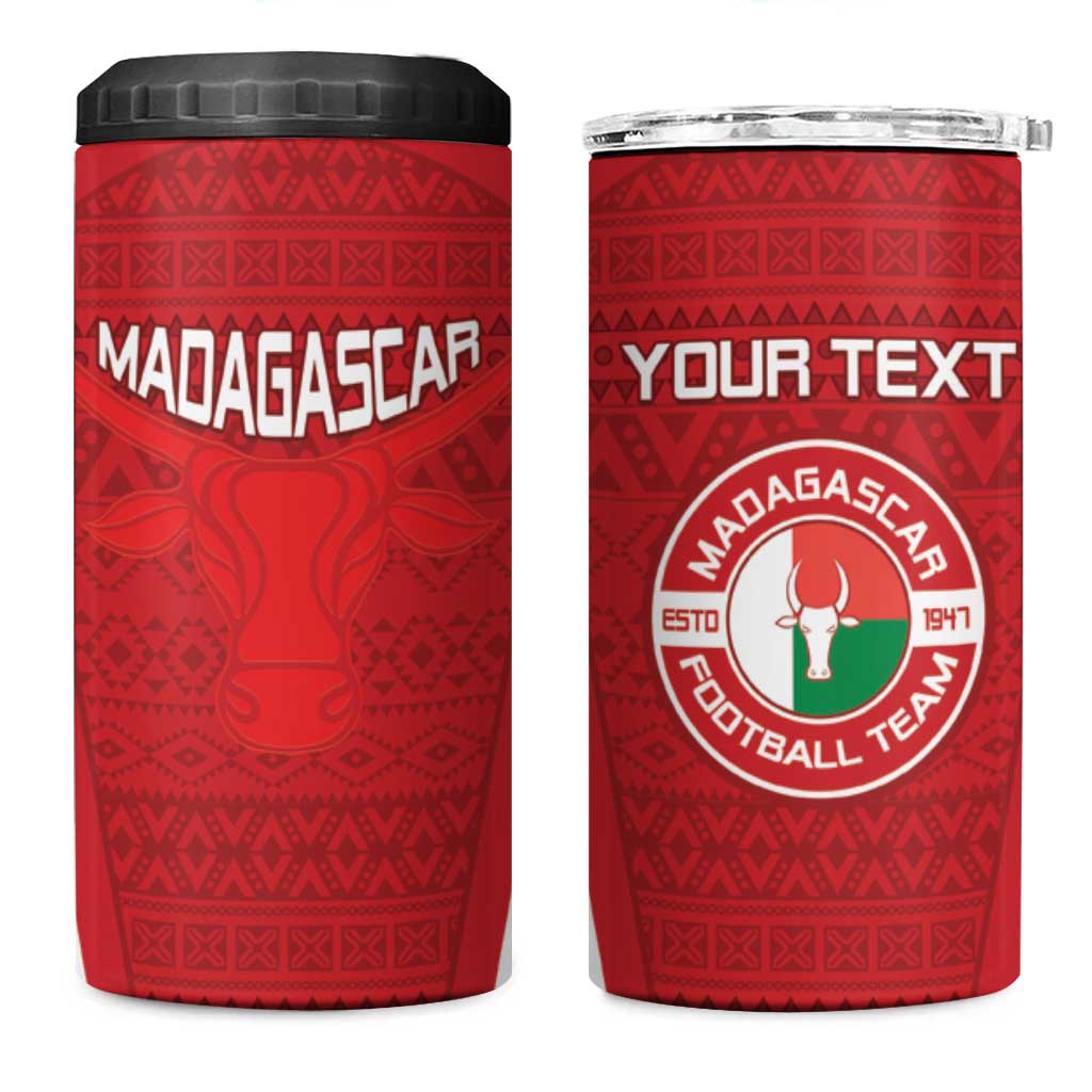 Custom Madagascar Football 4 in 1 Can Cooler Tumbler Go Champions LT15