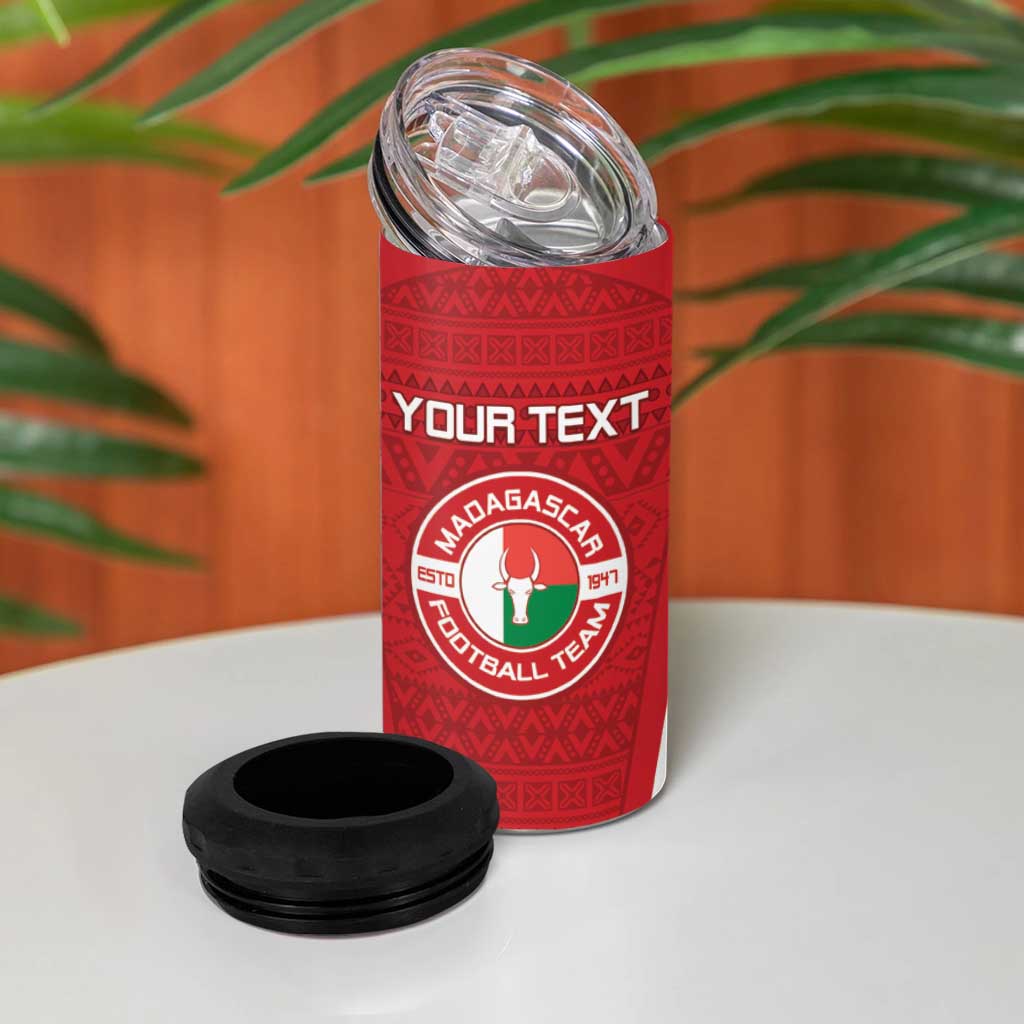 Custom Madagascar Football 4 in 1 Can Cooler Tumbler Go Champions LT15