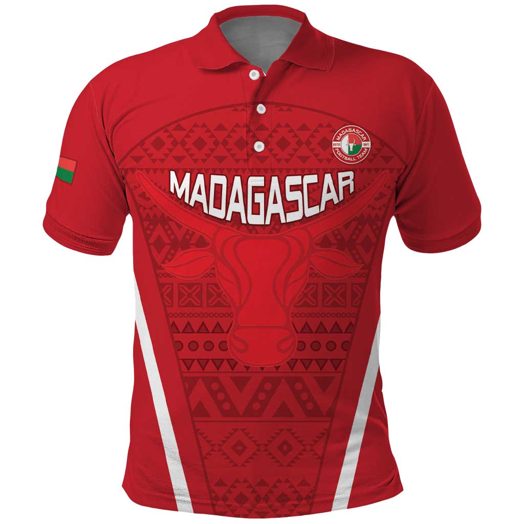 Custom Madagascar Football Polo Shirt Go Barea Go LT15