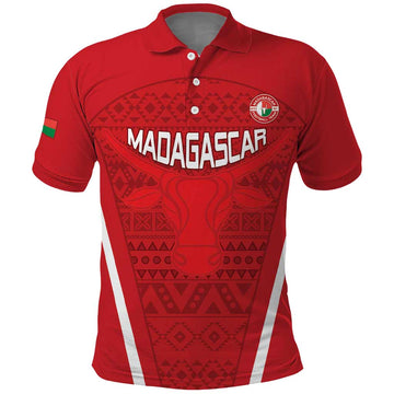 Custom Madagascar Football Polo Shirt Go Barea Go LT15