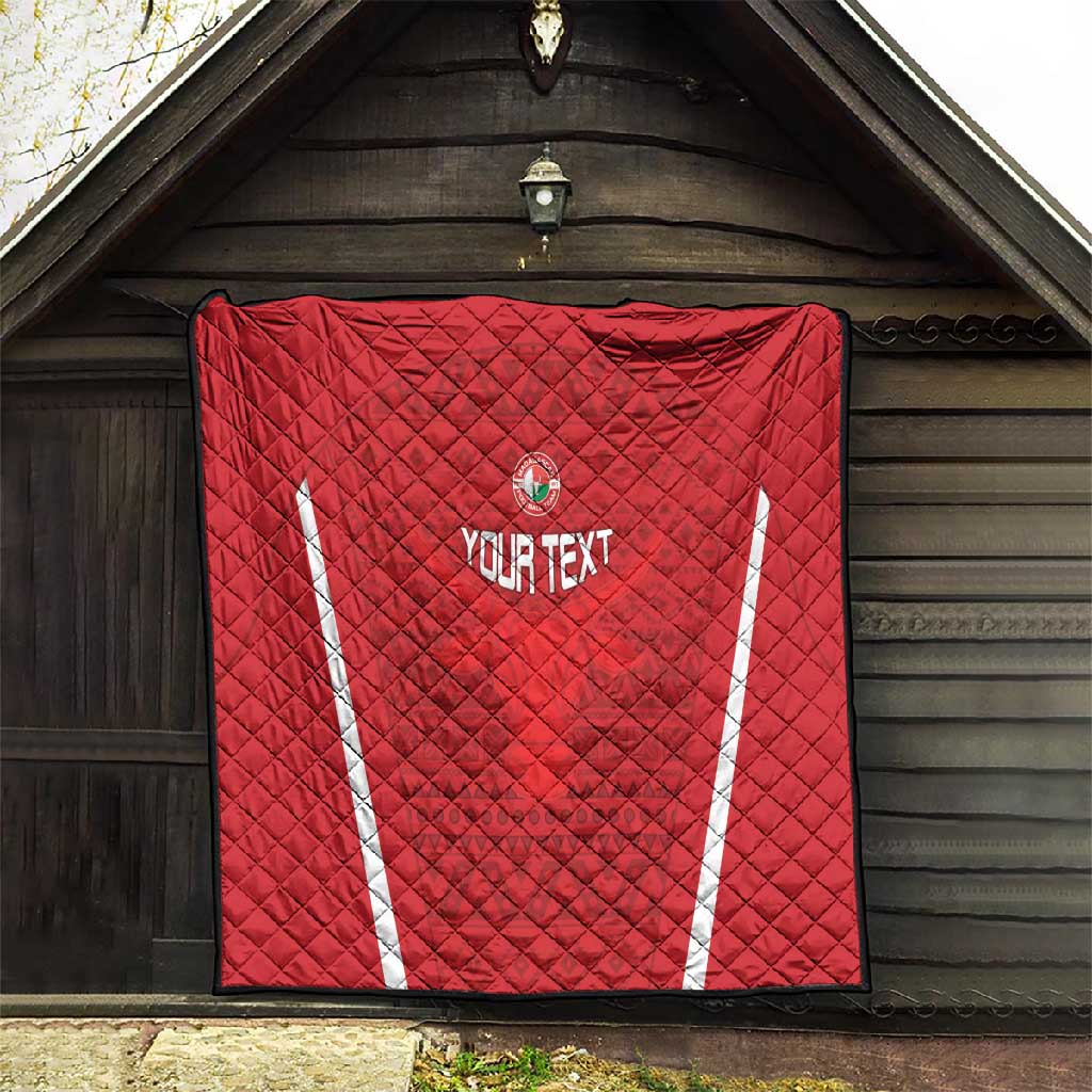 Custom Madagascar Football Quilt Go Champions LT15