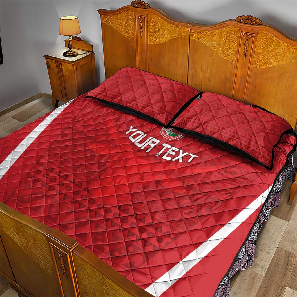 Custom Madagascar Football Quilt Bed Set Go Champions LT15