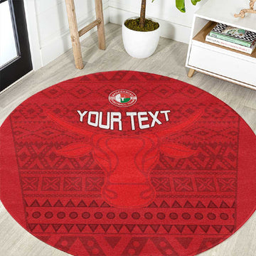 Custom Madagascar Football Round Carpet Go Champions LT15