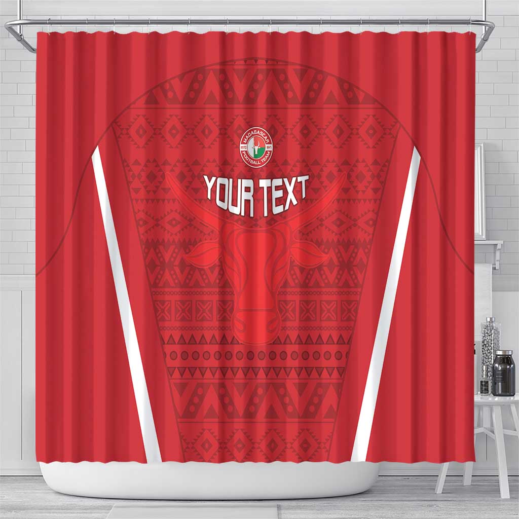 Custom Madagascar Football Shower Curtain Go Barea Go LT15