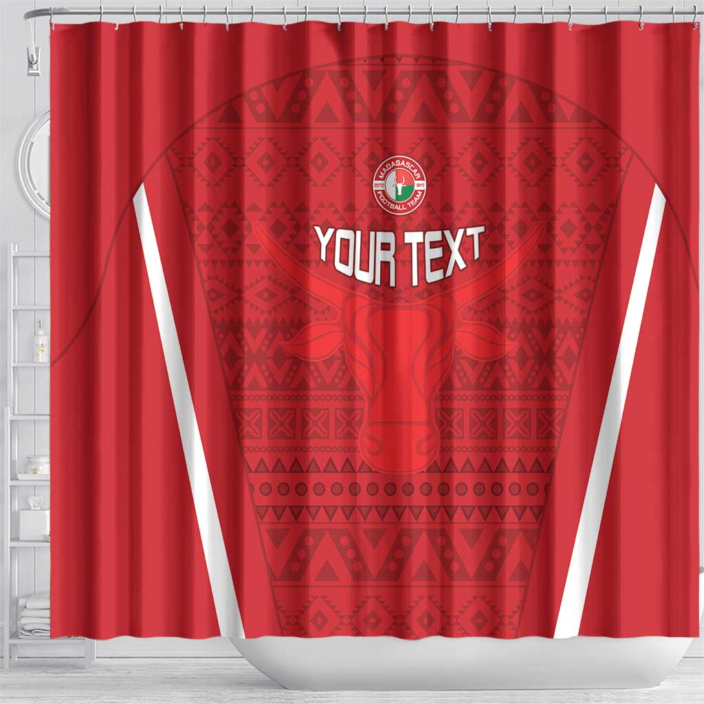 Custom Madagascar Football Shower Curtain Go Barea Go LT15