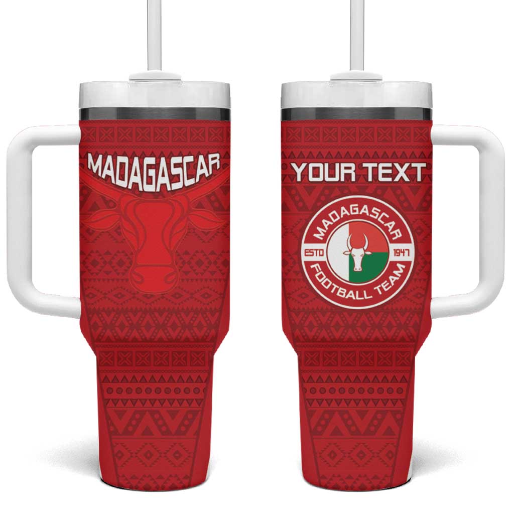 Custom Madagascar Football Tumbler With Handle Go Champions LT15