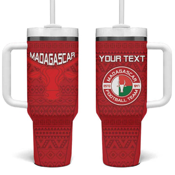 Custom Madagascar Football Tumbler With Handle Go Champions LT15