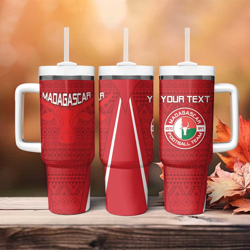 Custom Madagascar Football Tumbler With Handle Go Champions LT15