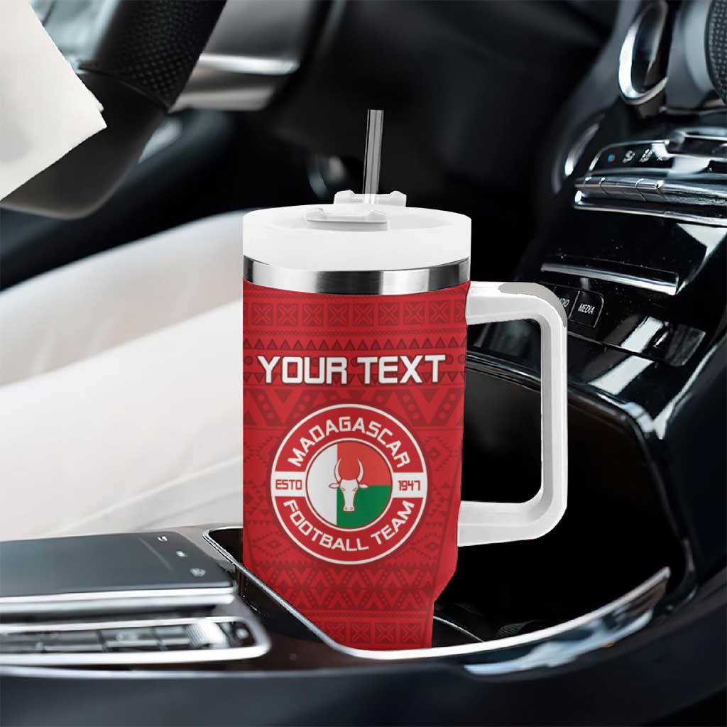 Custom Madagascar Football Tumbler With Handle Go Champions LT15