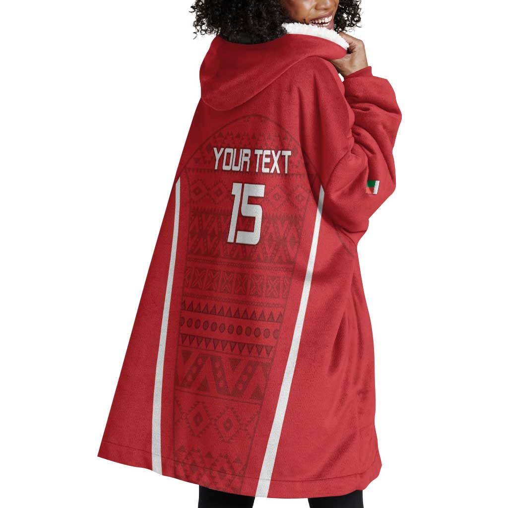 Custom Madagascar Football Wearable Blanket Hoodie Go Champions LT15