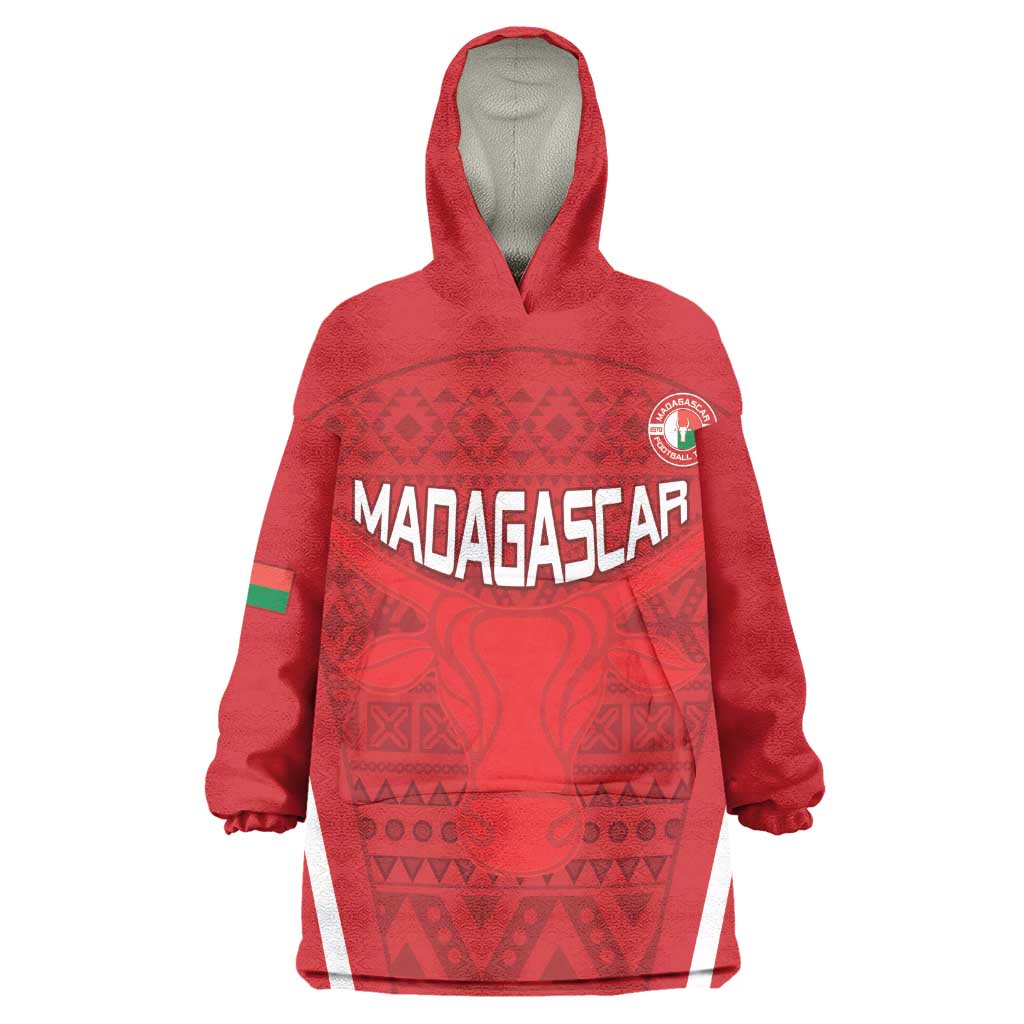 Custom Madagascar Football Wearable Blanket Hoodie Go Champions LT15